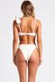 Women's Bikini Set Strapless Capless Applique Detailed Knitted Fabric Super High Waist Slip Bottom Stylish - 5