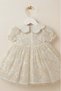 Baby Cream Sequin Embroidered Baby Collar Lace Princess Dress - 5