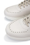 Men's Genuine Leather White Sneakers & Sports Shoes - 4