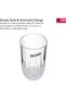 6Pc Tumbler Glass Set, 9Oz/260ml Tumbler Glass For Drinking Water/Tea/Coffee/Juice Transparent, Sleek Design With Broad Base & Mouth Tea Glasses, Perfect For Home And Restaurants, Multicolour - 6