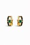 Emerald Star Zircon Stone Gold Women's Earrings - Non-Tarnish Series - 2