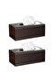 2-Piece Leather Tissue Box Pumping Paper Box