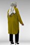 68037 Plus Size Linen Tunic with Accessory Detail - Oil Green - 6