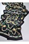 Luxury Voile Silk Shawl Hijab Foulard Scarf Shawl Noble Chain Pattern 70 X 180 cm - 3