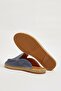 Manas Model Genuine Suede Leather Rubber Sole Slippers - 3