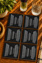 Black - White Optical Illusion Modern Design Set of 6 Coasters - Uv Printing Mdf - 10X10 cm