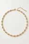 Gold Bone and Silver Zircon Stone Detailed Premium Necklace - 2