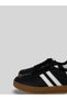 Kelva Women's Soft Leather Double Striped Lace-Up Round Toe Rubber Sole White Tongue Detailed Sneaker Sports Shoes 1 cm - 2