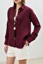 Burgundy Modal Blend Textured Women's Shirt - 3