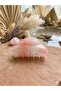 Large Size Transparent Striped Bone Clip Strong Grip Hair Clip 8 cm - 5