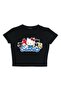 Sanrio Printed Black Crop - 2