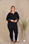 Patterned Long Sleeve Plus Size Pajama Set