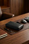 Premium Genuine Calfskin Men's Portfolio Wallet Black – Handbag-Organizer with Handle, Zipper, and Phone Compartment - 4