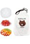 Fresh Keeping Food Covers Bags 100-Pieces Set, Transparent