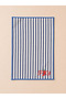 Spicy Pepper Embroidered Decorative Hand Towel – 100% Cotton, Striped Linen Texture (30X45) - 2