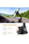 BHL-716 Car Phone Holder Mount Windshield & Dashboard | Flexible Long Arm Mobile Stand with Strong Sticky Suction Cup | 360° Rotatable Cradle - Black - 2
