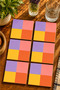 Modern Design Set of 6 Coasters - Uv Printing Mdf - 10X10 cm