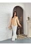 Women's Soft Satin Textured Gold Foil Button Detailed Stylish Shirt - 3