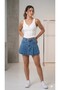 White Crop with Zipper Detail and Straps - 3
