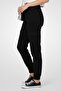 Women Regular Fit Plain Cargo Pants, Black - 2