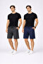 Men's Shorts Set of 2 Smoked Navy Blue – Cotton Comfortable Fit Basic Daily Shorts
