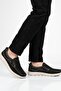 Black Nubuck Genuine Leather Men's Casual Shoes