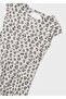 Girl's Combed Cotton Dress Beige - 6