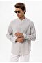 Judicial collar woven men's shirt - 4