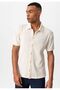 Polo neck knitted short sleeve men's shirt - 6