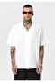 Embroidery Detailed Pocketless Oversize Short Sleeve Linen Shirt - 7