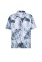 Patterned Ribbed Oversize Shirt