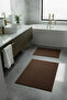 Set of 2 Pasta Bath Mats with Non-Slip Base, Washable, 60X100 & 40X60 - 4