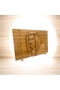 Wooden Portrait of His Highness Sheikh Dr. Sultan bin Muhammad Al Qasimi - 4