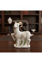 Royal White & Gold Ceramic Goat Decorative Showpiece for Luxury Home and Office Décor – 15 cm - 2