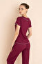 French Collar Bowknot Pajama Set - 2
