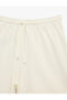 Lace-Up Pocketed Comfortable Fit High Waist Shorts - 6