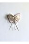 Bowknot Buckle Satin and Chiffon Fabric Crystal Beaded Buckle - 2