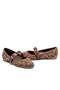 Women's Non-Slip Sole Trok Detailed Strapped Casual Ballerina Shoes 19030 - 6