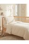 Scalloped Muslin Duvet Cover Set 100X150 cm Elastic Fitted Sheet 70X120 Baby Kids Bed Ecru White Pink - 6