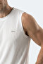 Hazzar I Men's Sleeveless White T-Shirt - 2