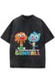 Gumball Printed Unisex Washable Vintage Oversize T-Shirt - 2