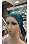 Luxury Bonnet with Back Tie, Non-Slip Inner Bonnet, Scarf Shawl Bonnet, Hijab, Emerald Green - 4