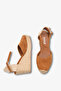 Viyetra Women's Genuine Leather Padded Sandals - Tan Suede - 4