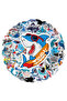 50 sheets Cartoon Shark Graffiti Sticker For Suitcase Skateboard Helmet Toy Phone Case Vinyl Wate... - 4