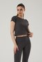 Women's Short Sleeve Crop T-Shirt 4014 - 3