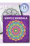 20x20cm 24pages SIMPLE MANDALA Coloring Book Simple Joys Stress Relief Drawing Book Perfect Gift for - 7