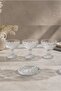 Crystal Glass Ice Cream Bowl Set of 3 with Stands for Dessert Presentation Cup - 3