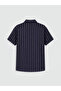 Nevavm Striped Short-Sleeved Boy's Shirt with Difference - 4
