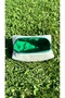 Green Gingham Fabric Makeup Bag, Portable Travel Size Makeup Bag - 5