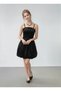 Girl's Lycra Satin Balloon Dress with Gathered Back Lining and Adjustable Straps Mini Evening Dress 10-13 Years Old - 2
